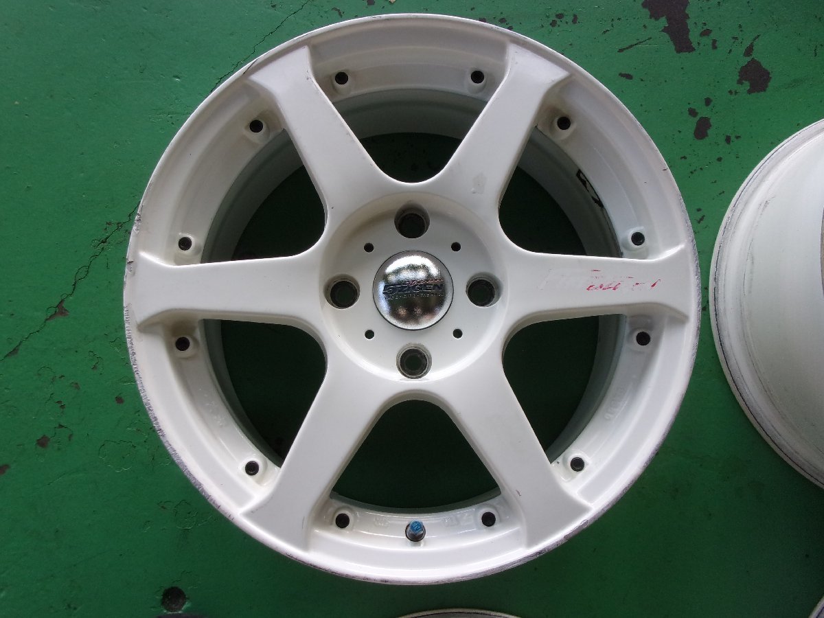 送料無料　希少！【5次元】Fire　5ZIGEN☆7J×16+42　PCD114.3-4穴☆4本税込![中古アルミ]シビック、インテグラ、180SX、S13など FIREBALL Yahoo!オークション RR 16インチ 7J＋33 Spec1