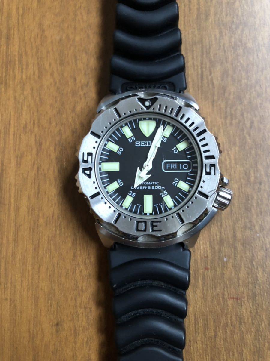 セイコー ブラックモンスター 自動巻 7s26 SEIKO ブラックモンスター