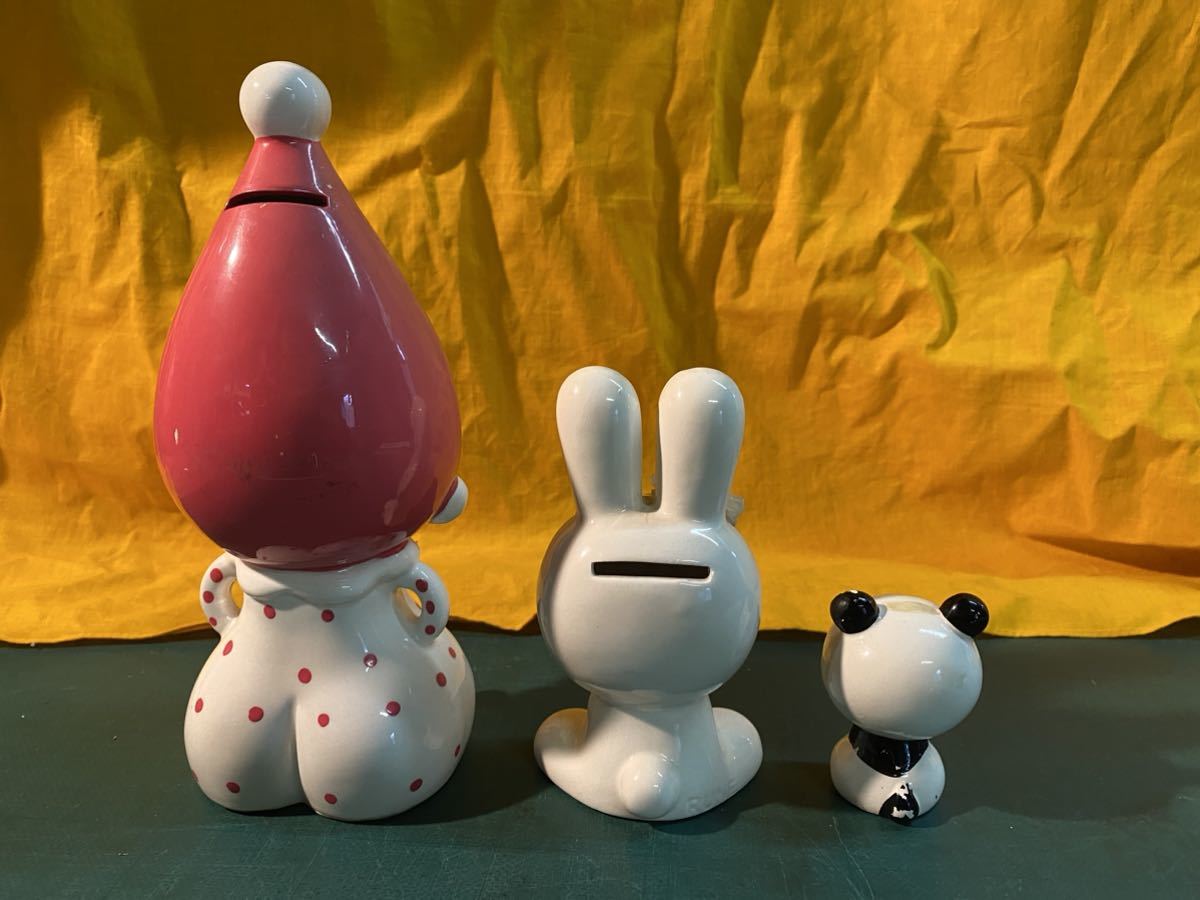 貯金箱 内藤ルネ RUNE 昭和レトロ 陶器 人形 陶器製 - 参考買取価格