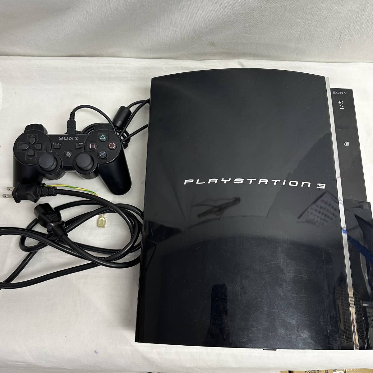 【通電OK・ジャンク】　SONY　ソニー　PlayStation3　PS3　プレイステーション3　CECHA00　本体　コントローラー付　ブラック