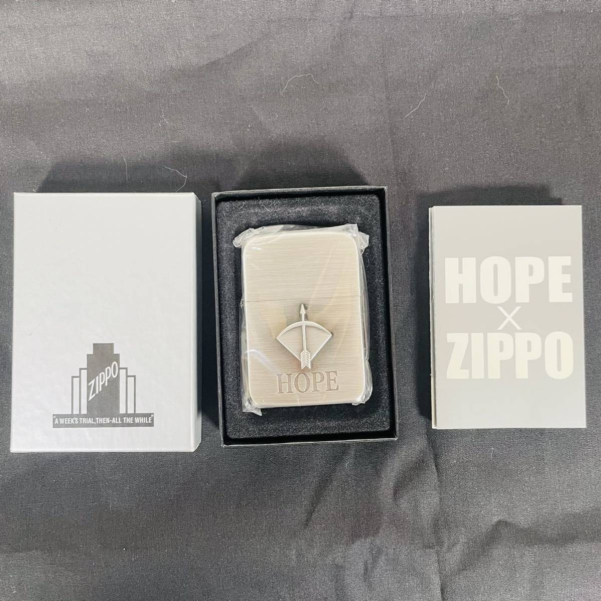 未開封品 ZIPPO HOPE 50周年記念モデル 懸賞 シルバー ジッポー ホープ