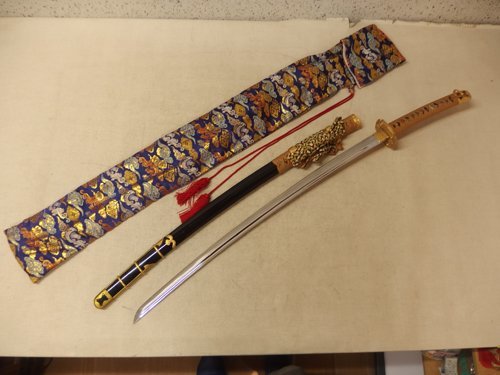 模造刀 1130160k【サイズB】陣太刀 模造刀/鑑賞/日本刀/全長102.5cm程/