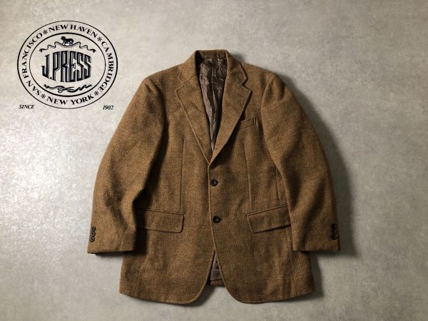 XL相当 J.PRESS○シェットランドウール ブレザー ジャケット○Jプレス