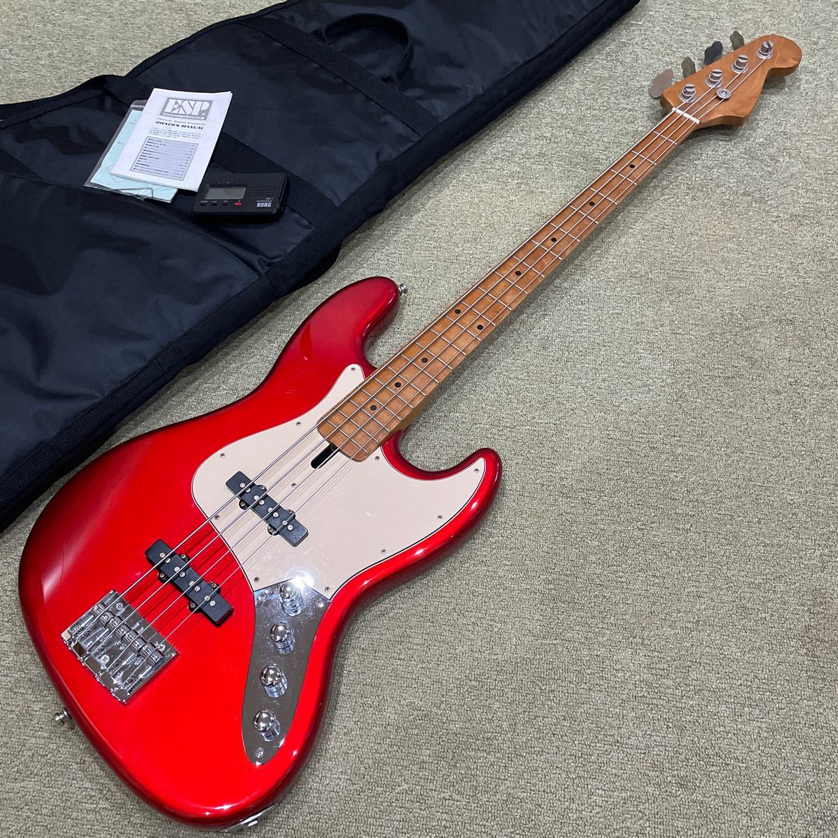 美品 EDWARDS E-JB-100R ⁄LT 3TS ジャズベース ケース付 - メルカリ