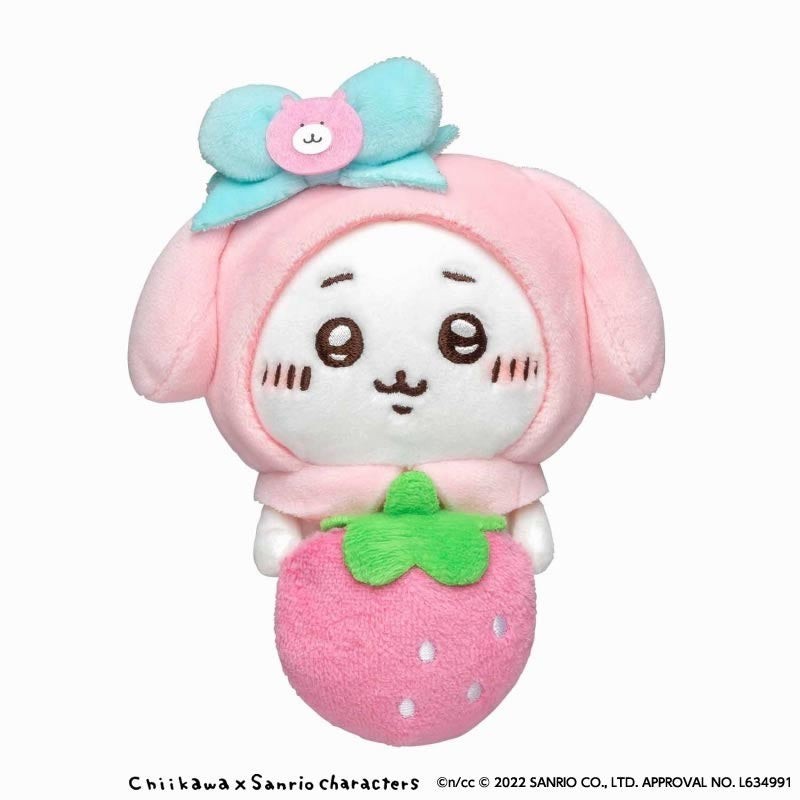 ちいかわ サンリオ デスクトップから見守るひっかけぬいぐるみ マイメロディ 引掛け ミニぬいぐるみ プチぬいぐるみ マスコット マイメロ