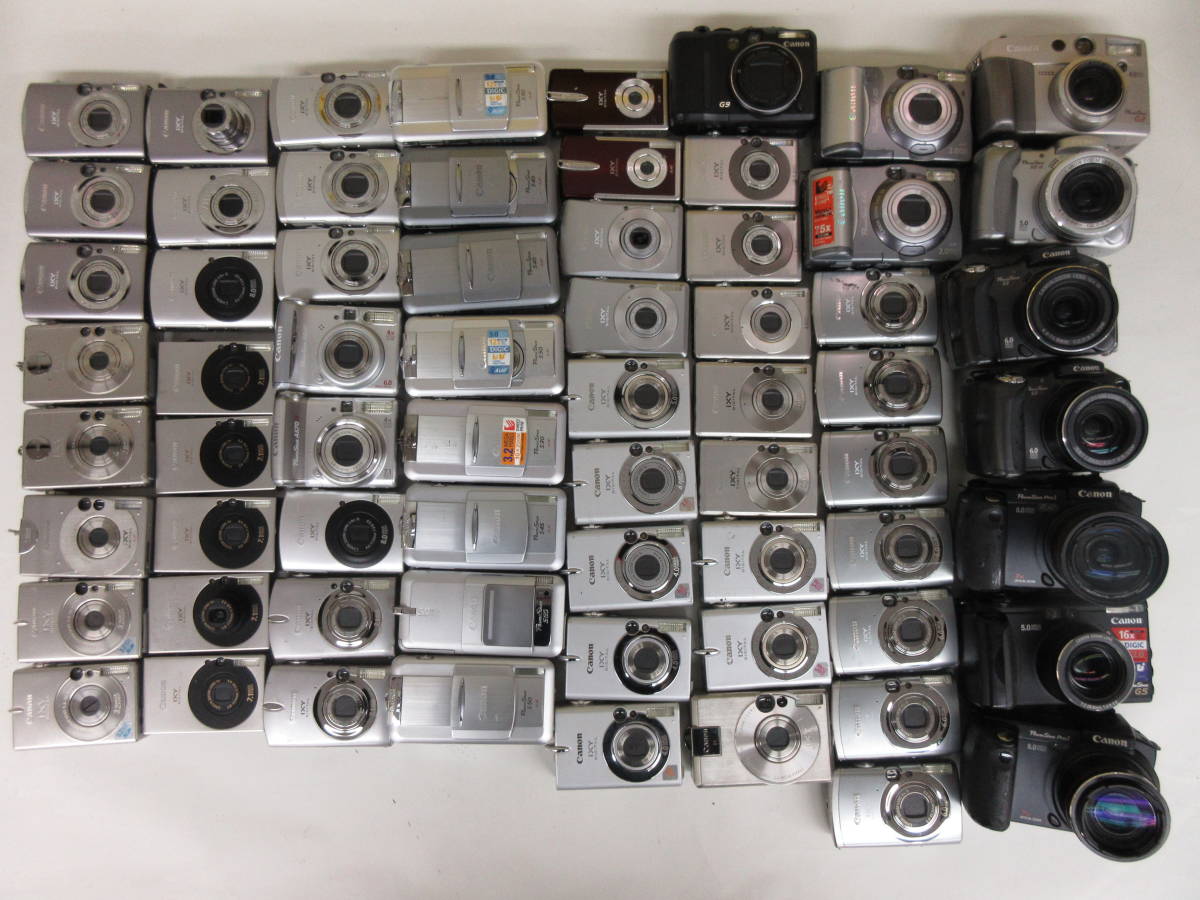 全国無料，定番 4023N ジャンク Canon Power Shot G2 IXY DIGITAL 10 Power Shot S60等キヤノンまとめて 大量セット 66台 動作未確認 同梱不可(キヤノン)｜売買されたオークション情報、yahooの商品情報をアーカイブ公開 - オ キヤノン