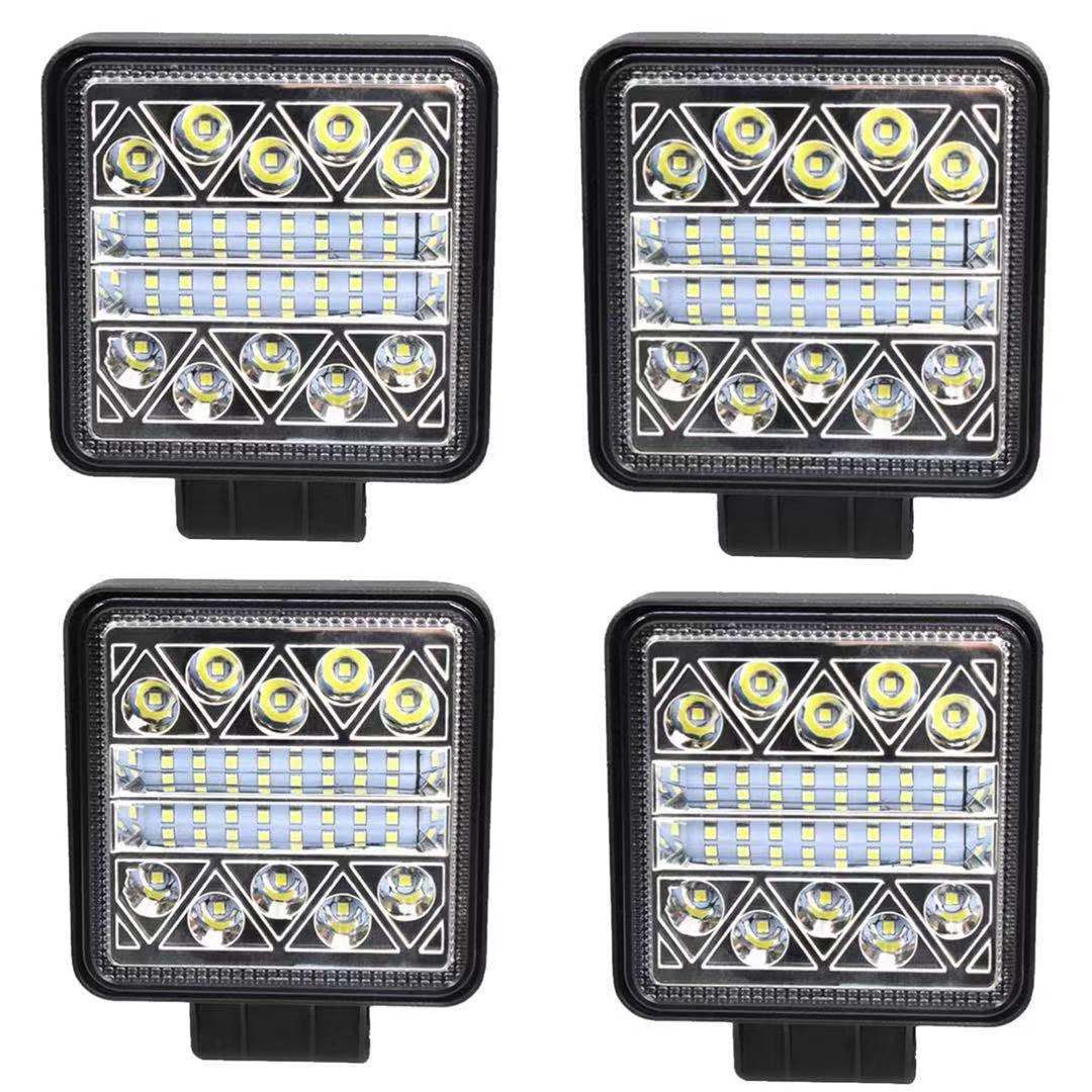 102W　４個セット　LED ワークライト 12V 24V バックランプ 作業灯 車幅灯 路肩灯 投光器 スポットライト ダンプ トラック 