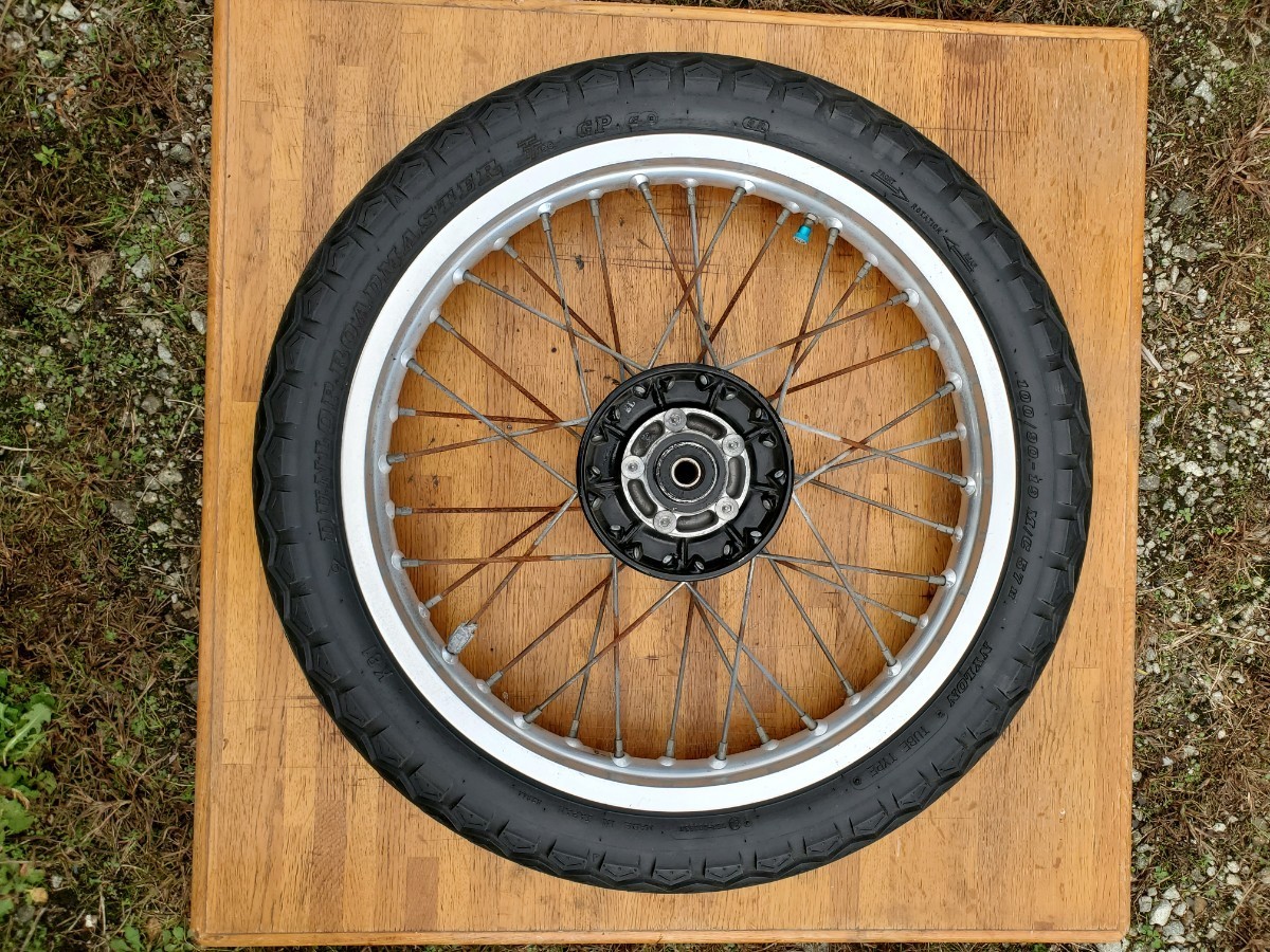 W650 W400 フロントホイール 19インチ 純正 カワサキ アルミ ディスク 