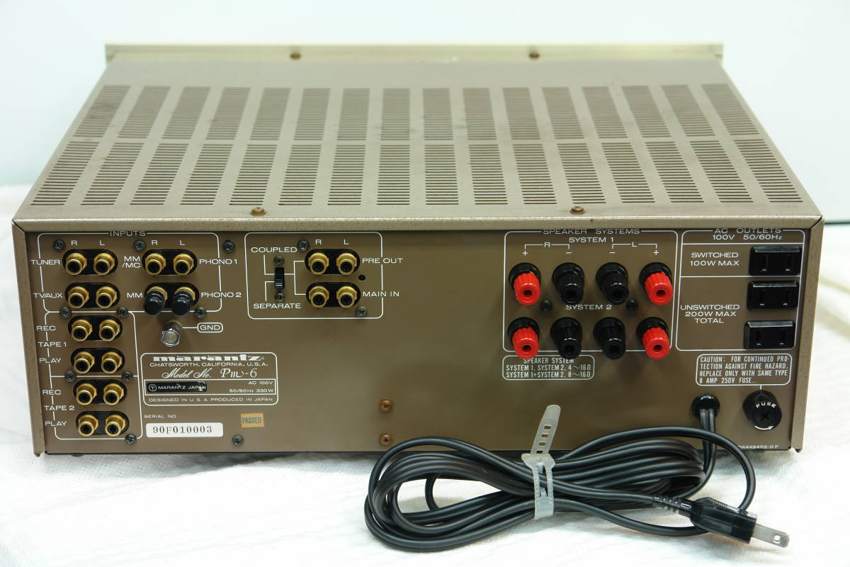 marantz マランツ PM-6 ジャンク マランツ PM-6 プリメインアンプ PM