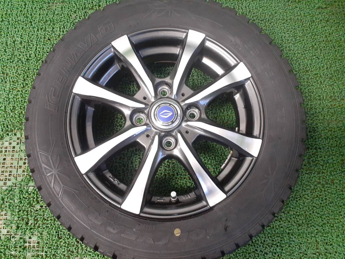 グッドイヤー ICENAVI6 155/65R13 Weds GALERIA 13×4J バリ溝