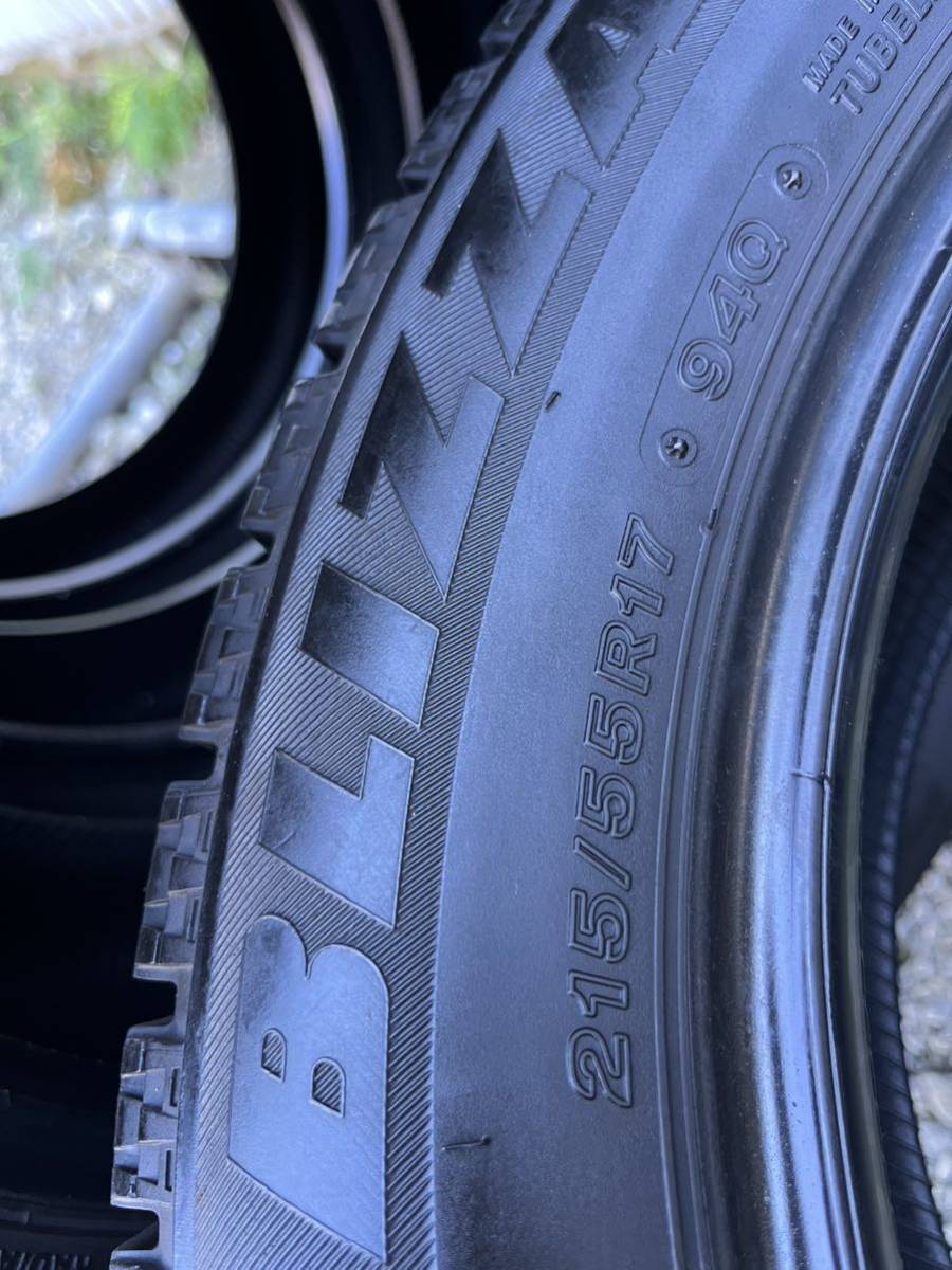 バリ山 215/55R17 4本セット ブリヂストン ブリザック VRX