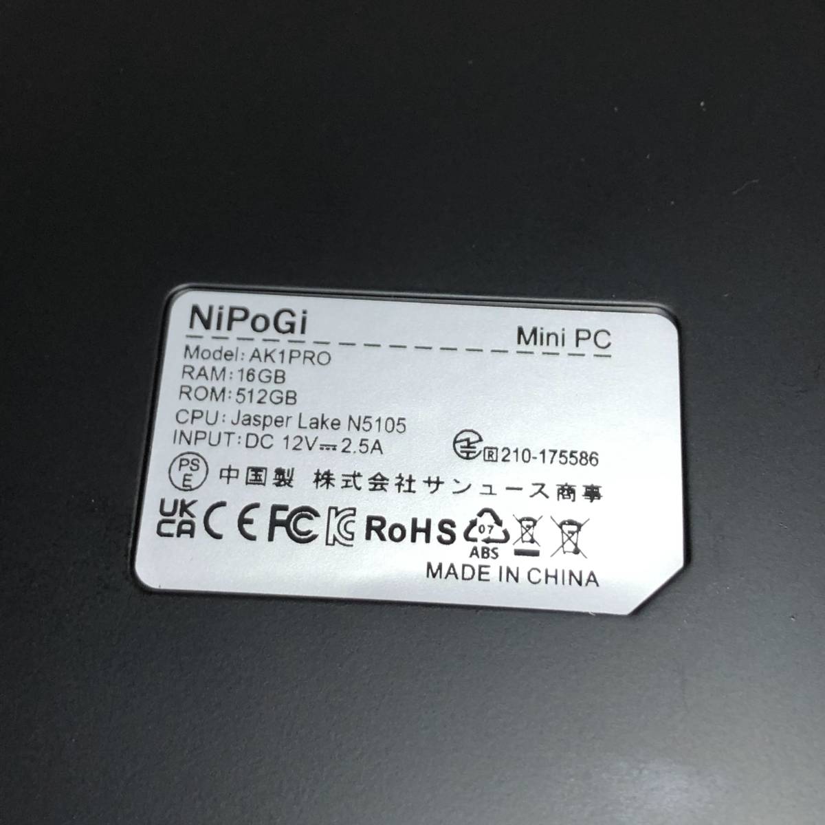 NiPoGi ミニPC AK1PRO Windows11 16GB+512GB NiPoGi ミニPC AK1PRO