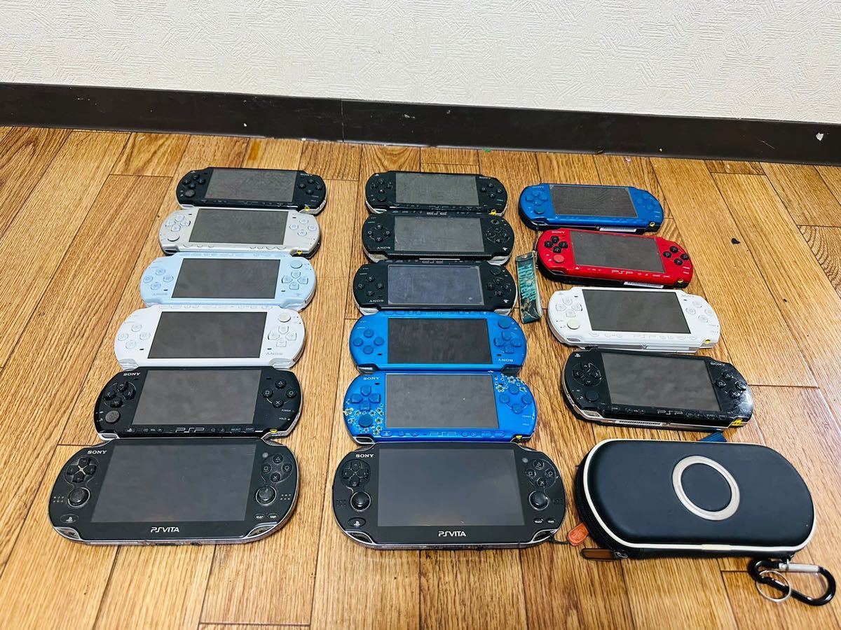 SONY ソニー ポータブルゲーム機 PSVITA 2個　PSP-3000 6個　PSP-2000 5個　psp-1000 1個　本体　合計16個　