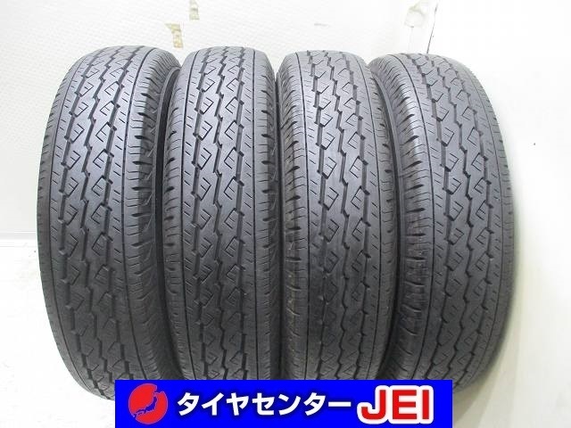 175R14 6PR 9-8.5分山 ブリヂストン V600 2021年製 中古タイヤ【4本】送料無料(M14-5588）