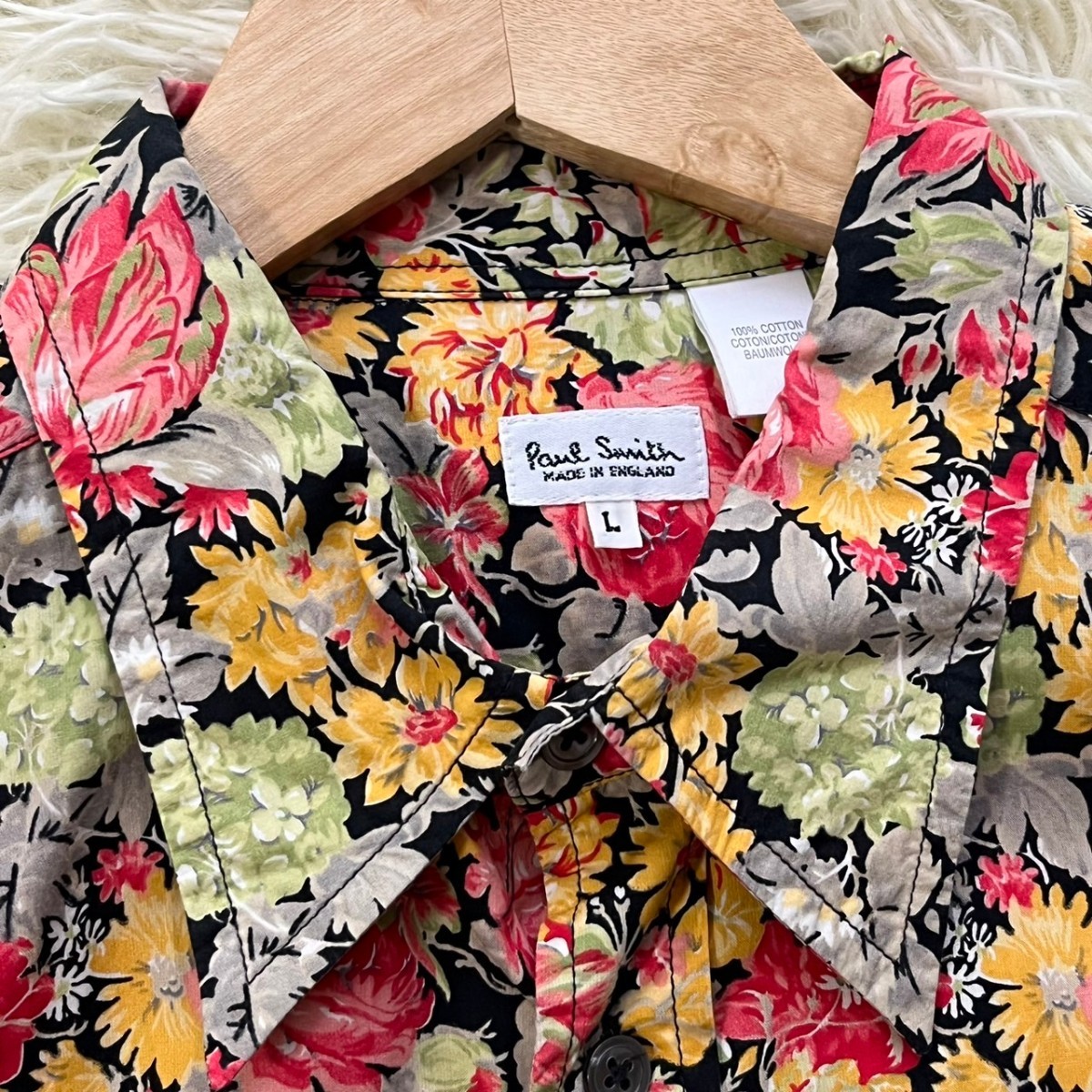 レディース Paul Smith 花柄総柄シャツ ラグジュアリーシャツ