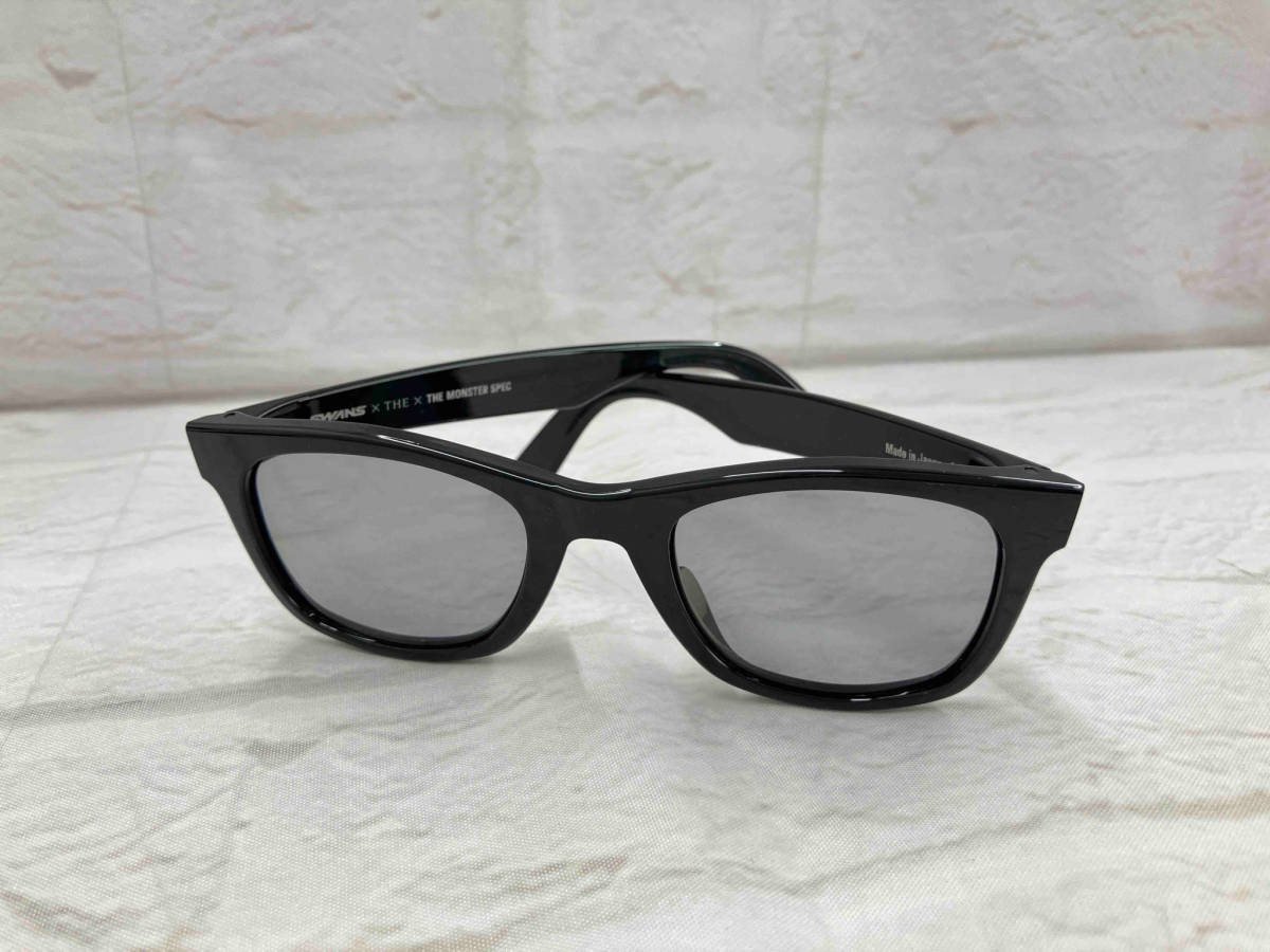 SWANS x THE THE MONSTER SPEC スワンズ xザ ザ モンスタースペック サングラス 日本製 黒縁 レンズ-ライトパープル系