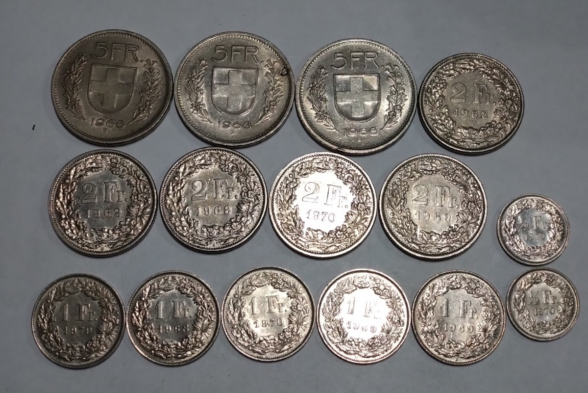 スイスフラン 37枚SET コレクション 外国 硬貨 スイスフラン コイン37