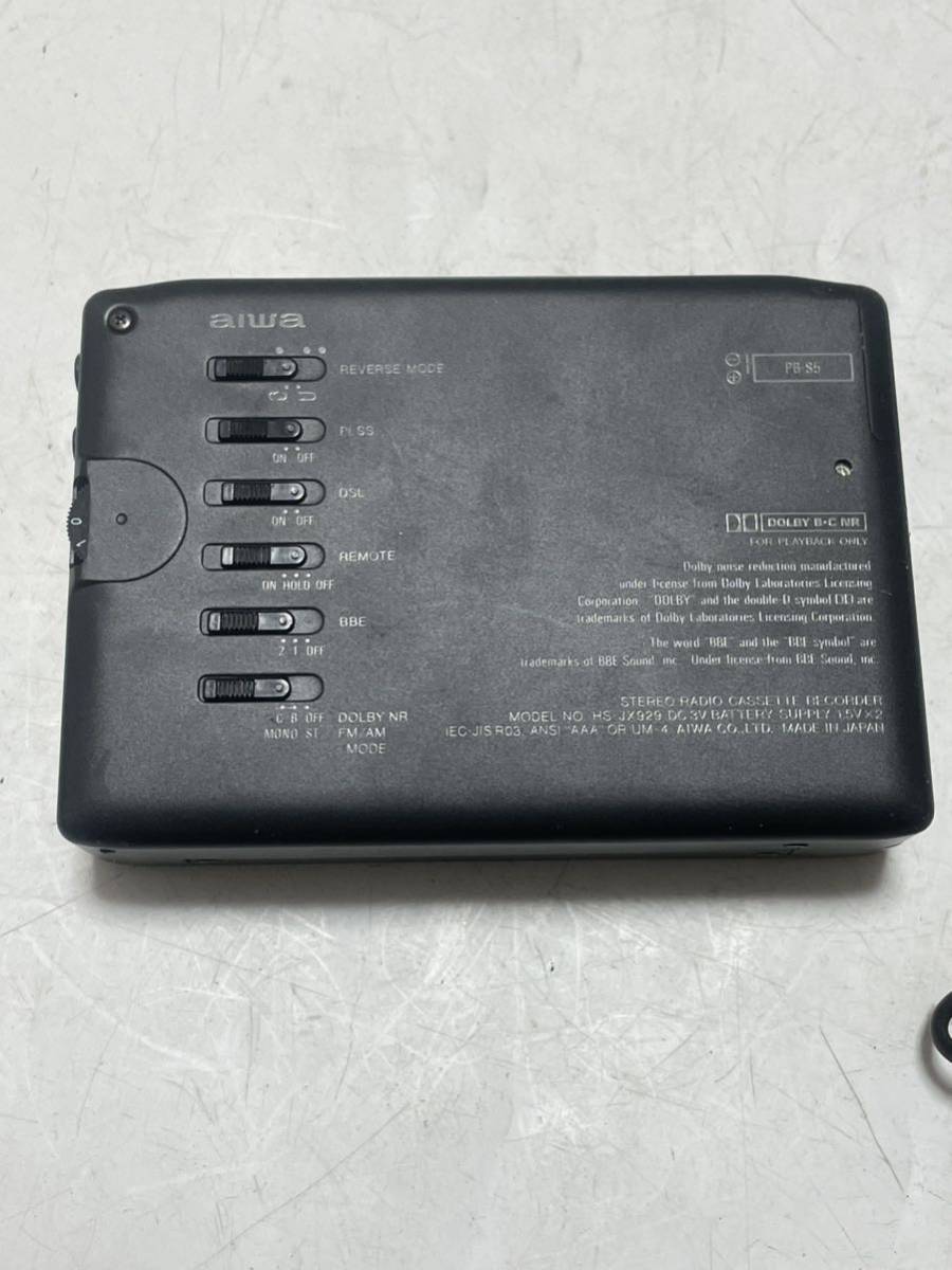 未確認 カセットプレーヤー AIWA HS - JX929 HS-JX929 aiwaカセット