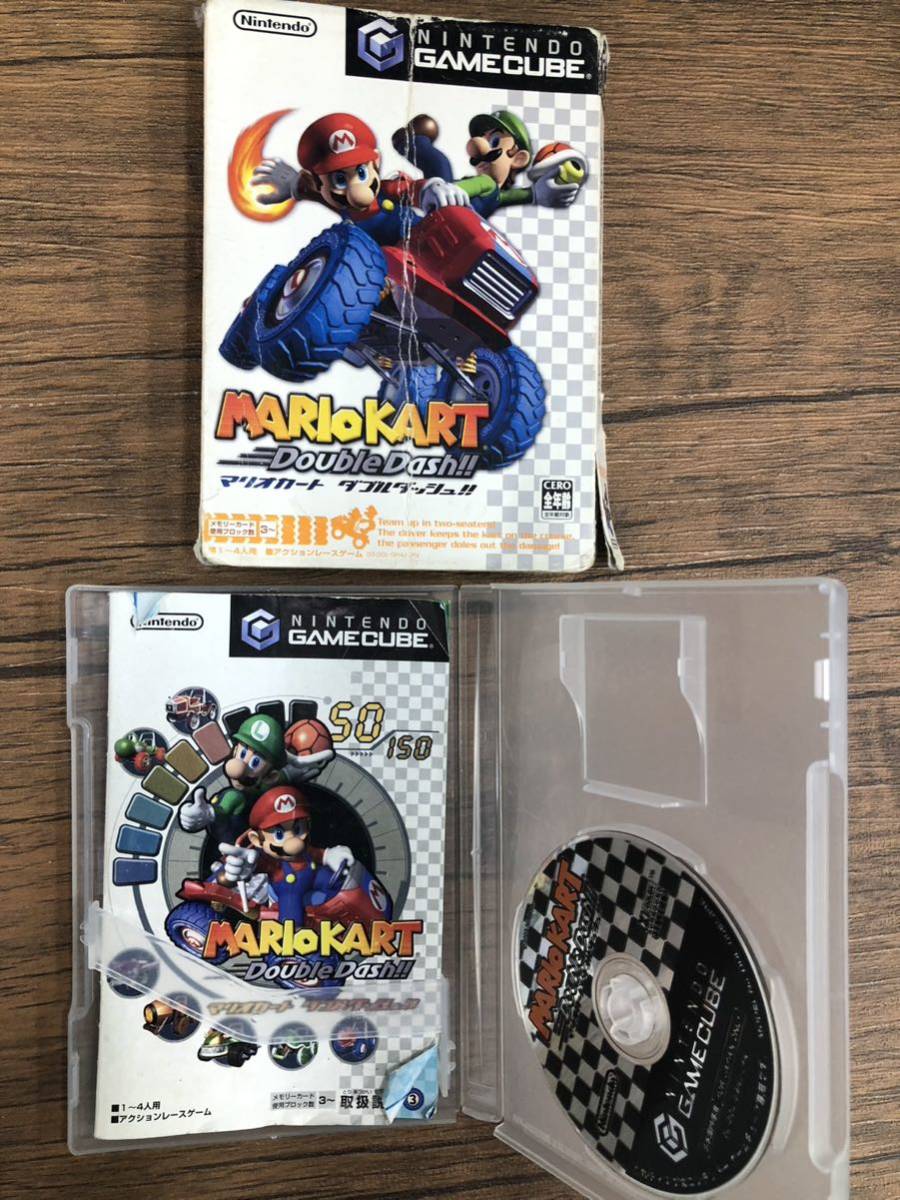 ゲームキューブ　ソフト　5点まとめ　動作未確認　カービィのエアライド　GBプレーヤー　ダブルダッシュ　ペーパーマリオ　ナルト激忍4_3