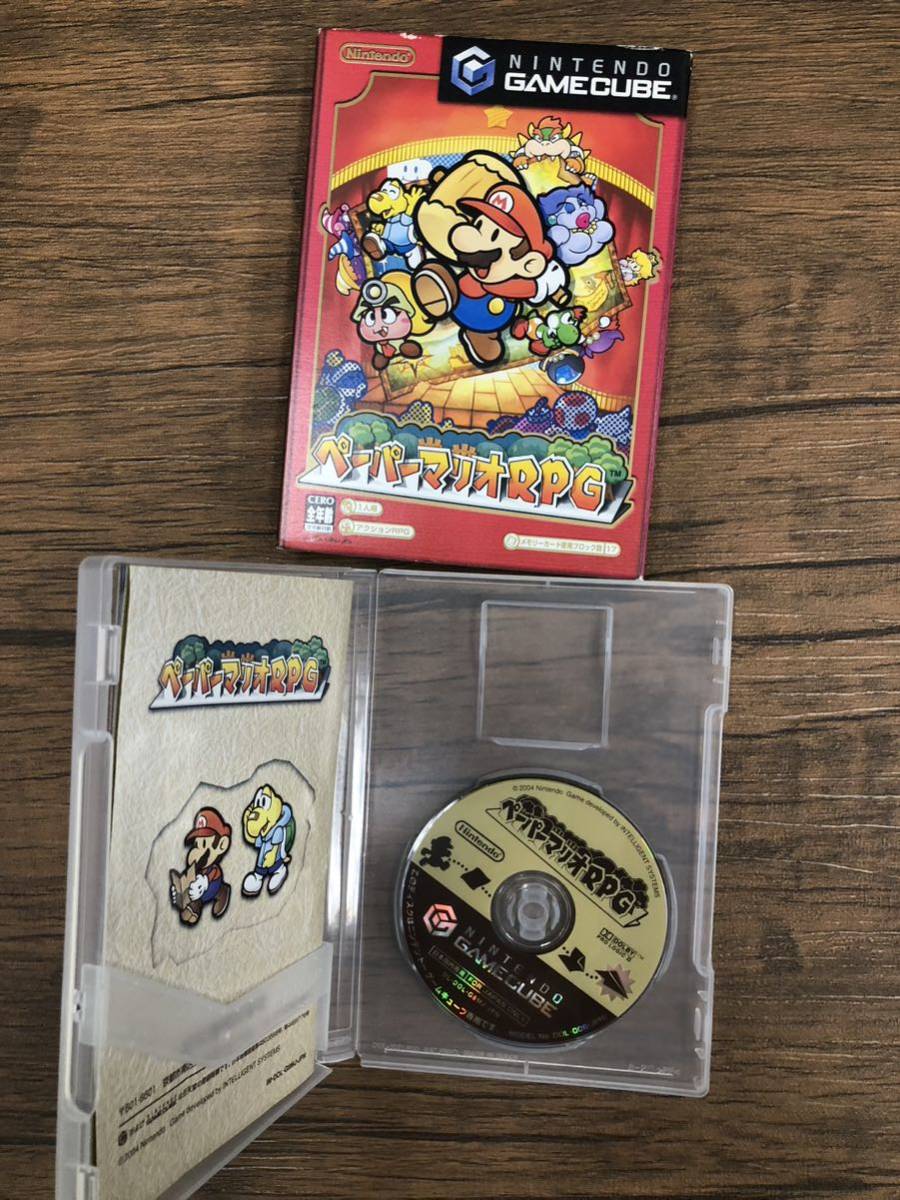 ゲームキューブ　ソフト　5点まとめ　動作未確認　カービィのエアライド　GBプレーヤー　ダブルダッシュ　ペーパーマリオ　ナルト激忍4_4