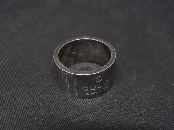 1円 GUCCI グッチ SV925 リング 指輪 アクセサリー 表記サイズ 18 (約17号) メンズ シルバー系 AU1364