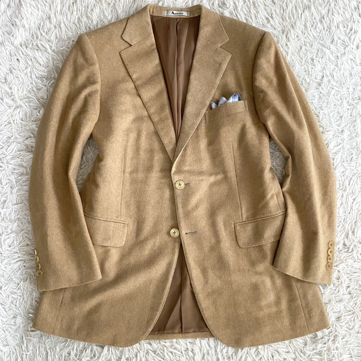 アクアスキュータム Aquascutum ネイビー ◇Aquascutum カシミヤ100 