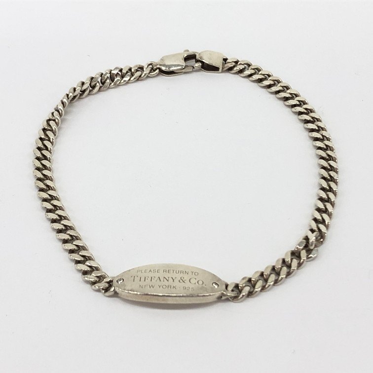 TIFFANY＆Co. ティファニー Ag925 リターントゥ ブレスレット 6.3ｇ【BKAJ0041】