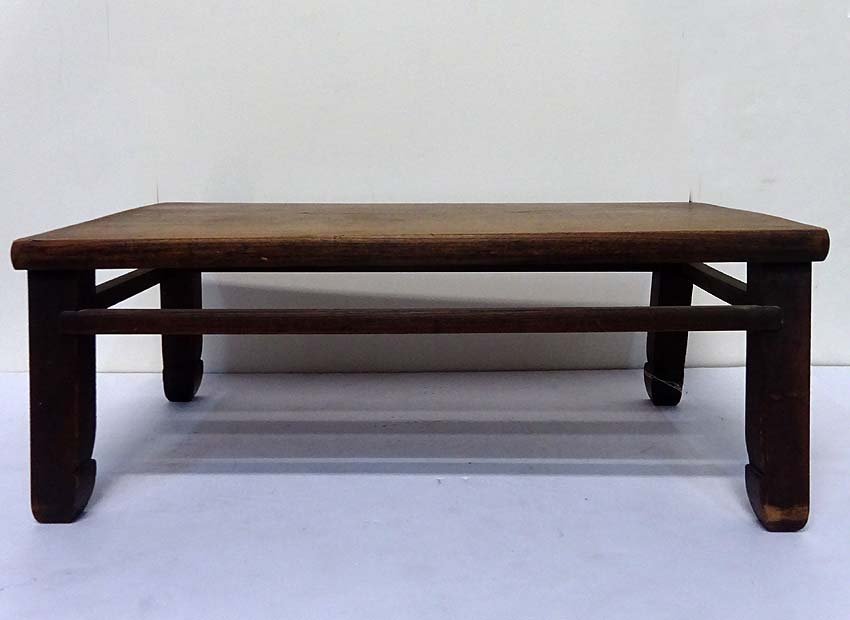 緑屋s□ 時代物 欅(?) 座卓 文机 机 和家具 幅約83cm 奥行約46.5cm 高