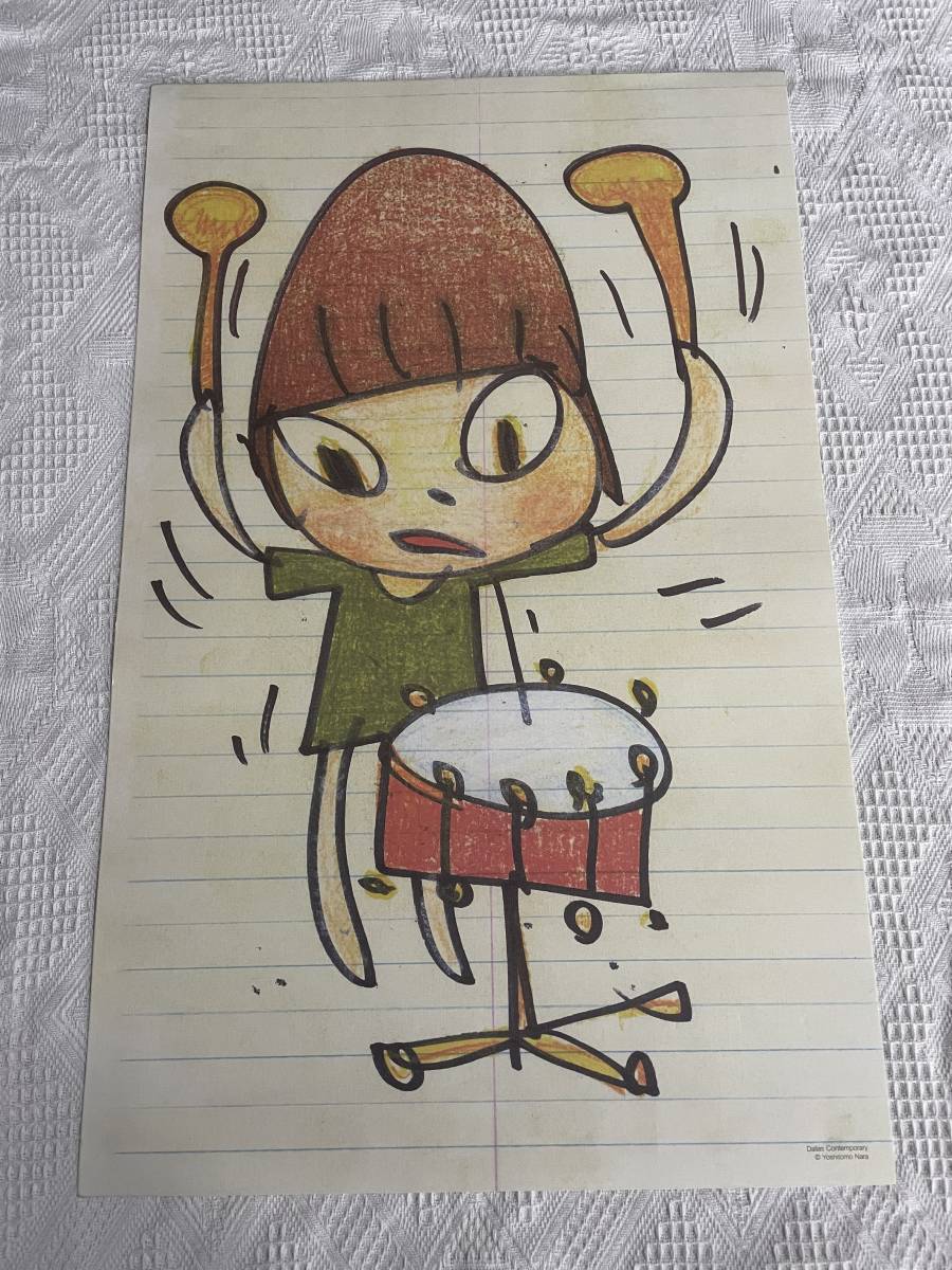 奈良美智 Banging the Drum ダラス美術館限定 オフセットリトグラフ