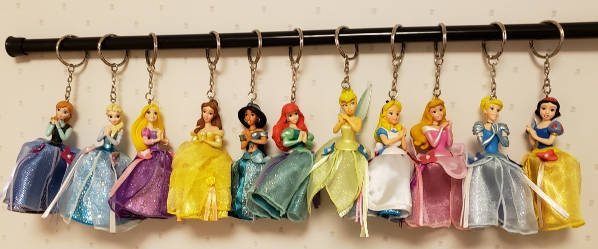 ディズニープリンセス キーホルダー キーチェン DISNEY 11種類 