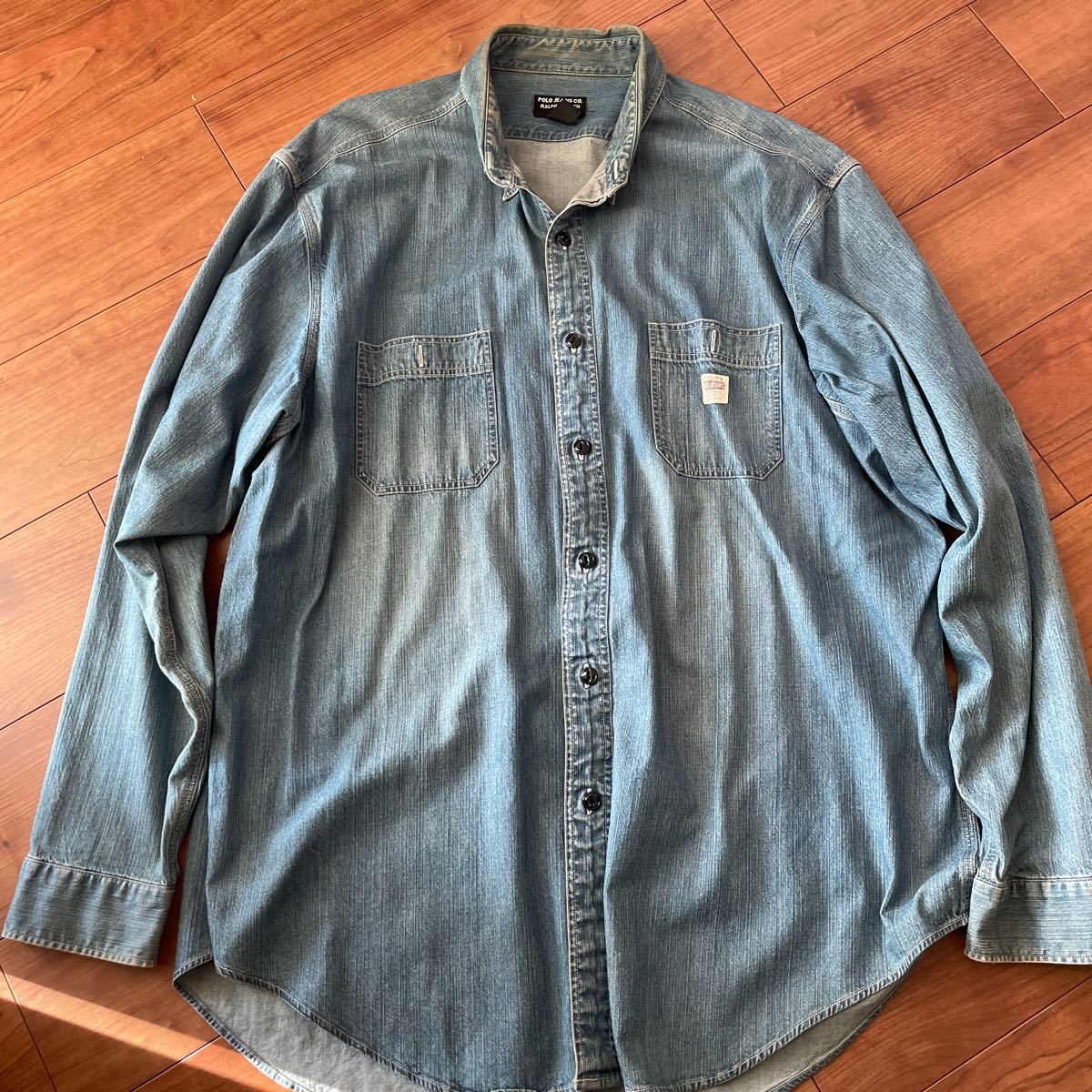 POLO JEANS ラルフローレン デニム シャツ サイズXL 大きいサイズ　ストリート　90s