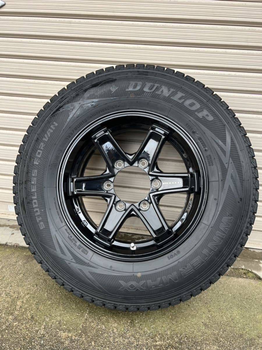 ウェッズ キーラータクティクス ダンロップ ウィンターマックス SV01 ハイエース スタッドレス 195/80R15 車検対応