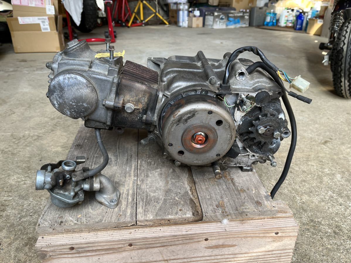 ☆実働 ホンダ モンキー エンジン Z50J 純正 キャブ付き 4速 12V