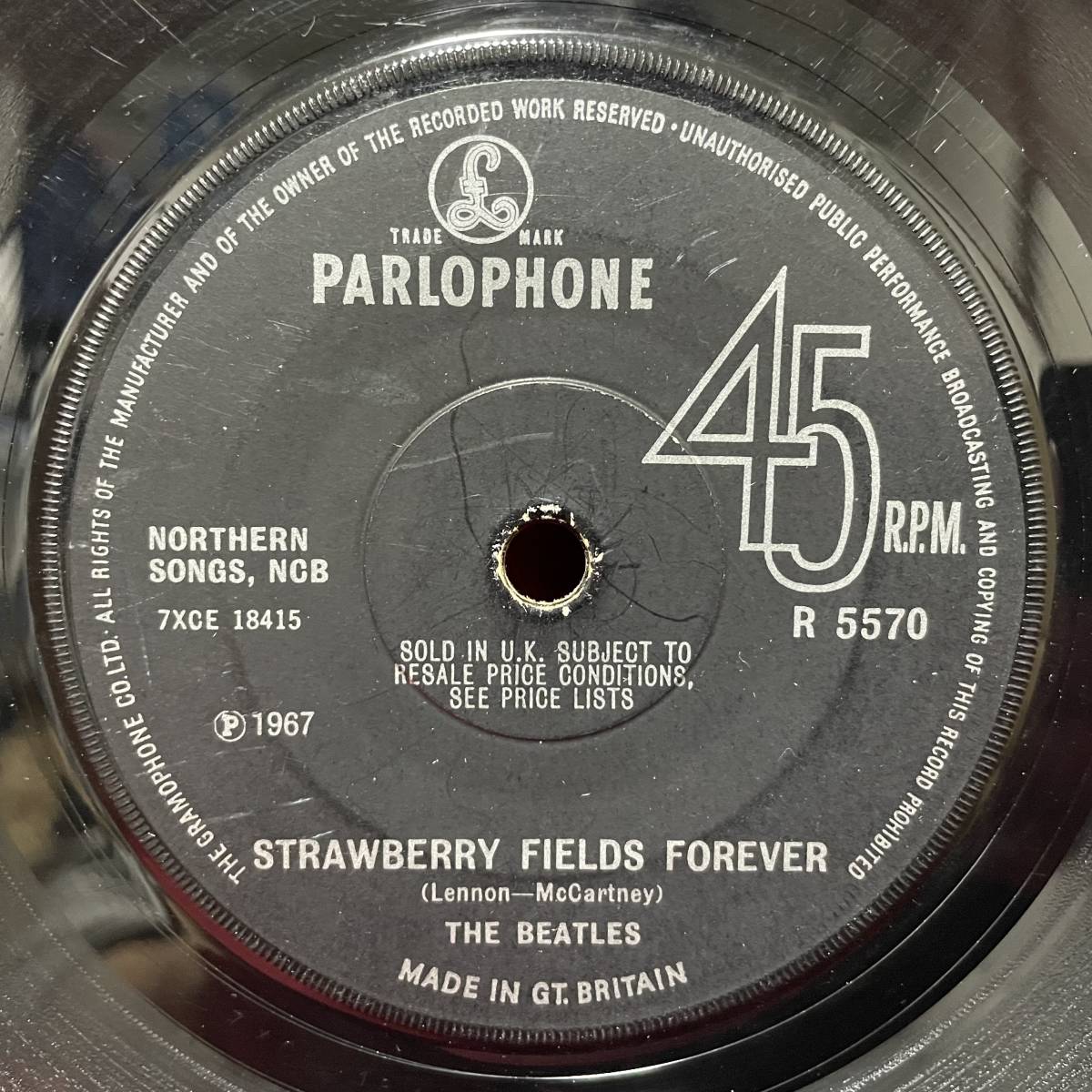新作入荷，安い UKorg7&rdquo;s THE BEATLES STRAWBERRY FIELDS FOREVER(Beatles， The)｜売買されたオークション情報、yahooの商品情報をアーカイブ公開 - オークファン B