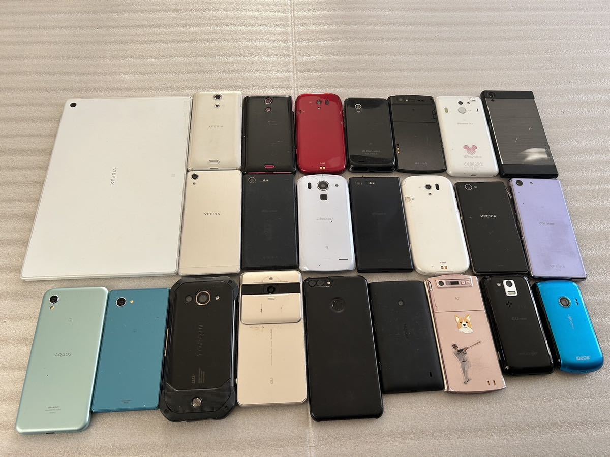 携帯電話 〈まとめて〉 タブレット端末 スマホ JUNK 計38台 ジャンク品
