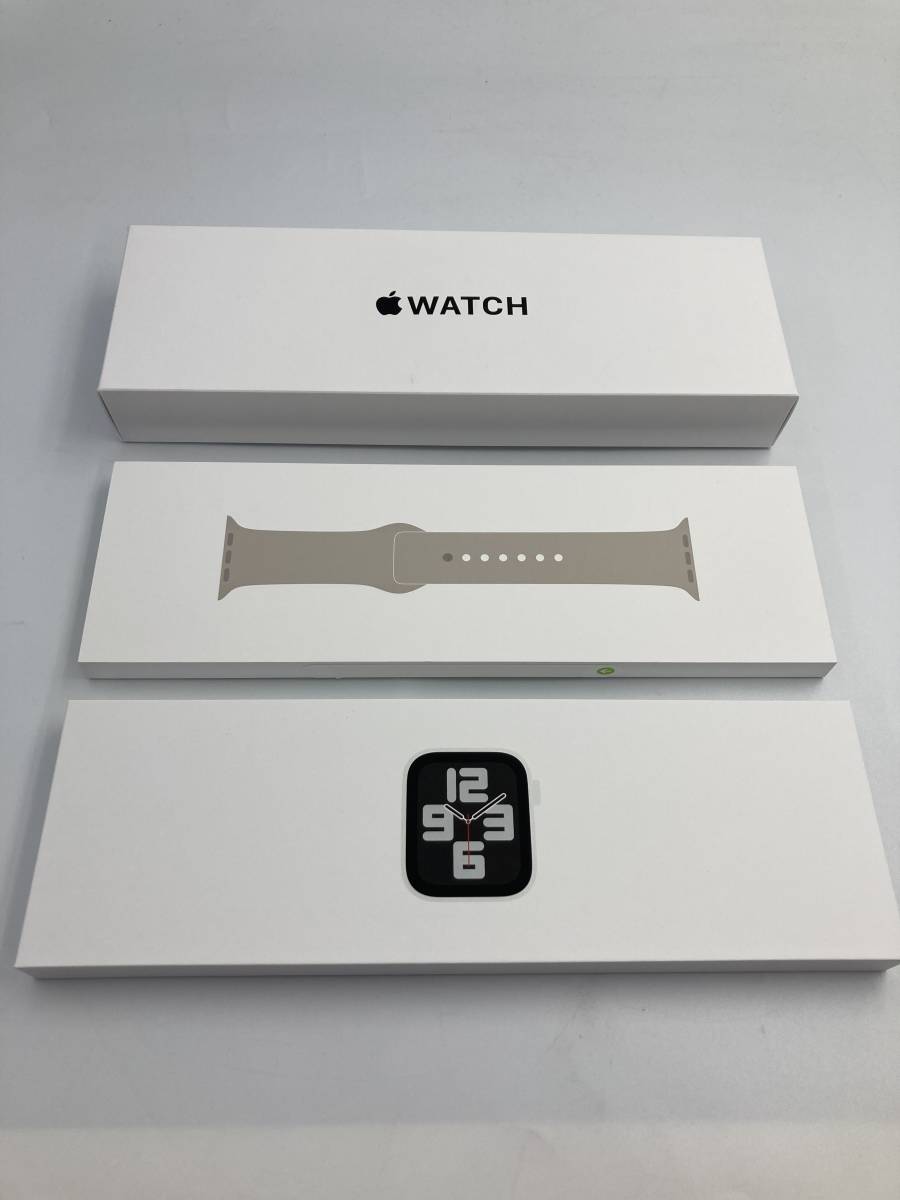 豊富な，限定セール Apple Watch SE 第2世代 GPS 40mm シルバーアルミニウムケース MRTT3J/A ＋ スターライトスポーツバンド MT2V3FE/A M/L(スマートウォッチ本体)｜売買されたオークション情報、yahooの商品情報をアーカイブ スマートウォッチ本体