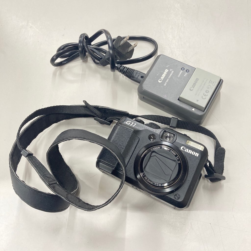 w☆ジャンク品☆Canon Powershot G11 充電器バッテリー付き 商品ID