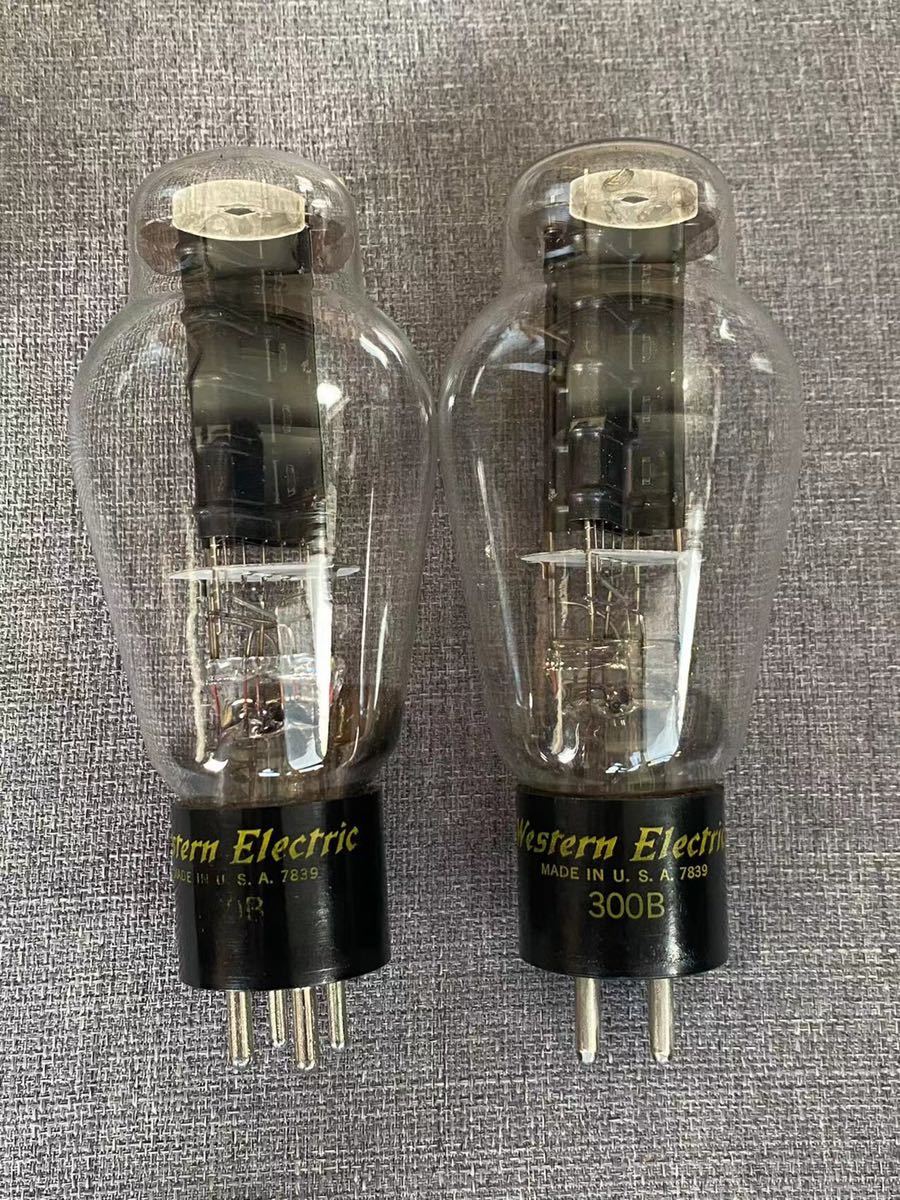 Western Electric 300B 真空管 2本セット SN⁄0539 Western