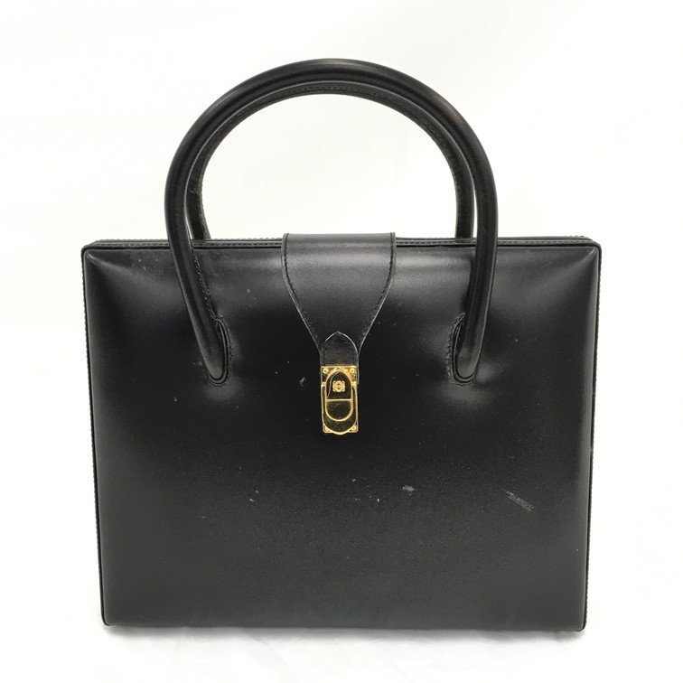 LOEWE ロエベ レザー ハンドバッグ MADRID1846 ブラック【BKAP2026】