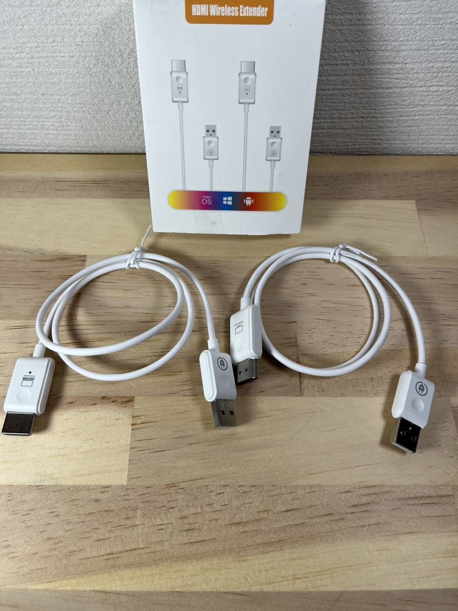 【一円スタート】ワイヤレスHDMIエクステンダー、1080P@60Hzの で、送信機と受信機セット、HDMI無線技術安定伝送「1円」URA01_1595