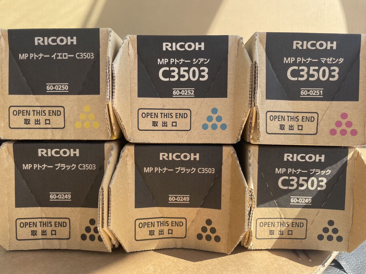 【純正】MP Pトナー C3503 4色計6本【送料無料】