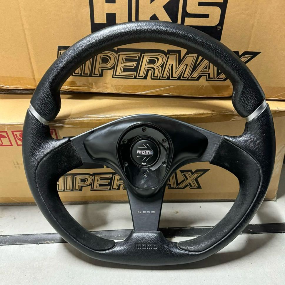 MOMO ステアリング N-2 350mm NEROモモ ボス 付き RX-7 FD3S