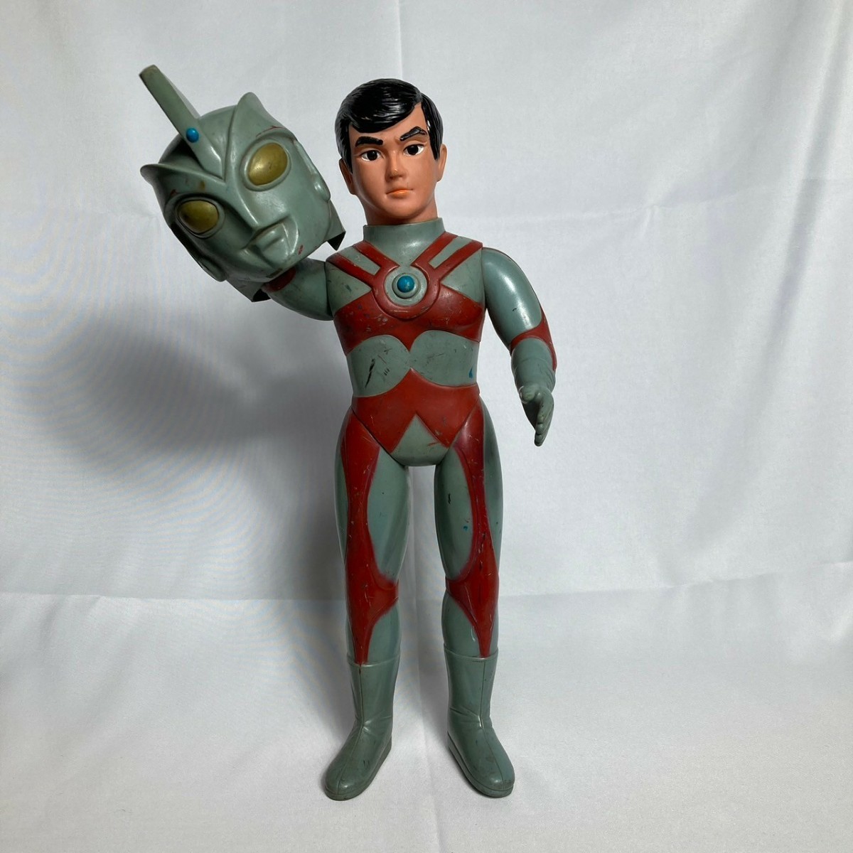 ブルマァク ウルトラマンエース 特大ソフビ 面取れ マスク取れ 約40cm 