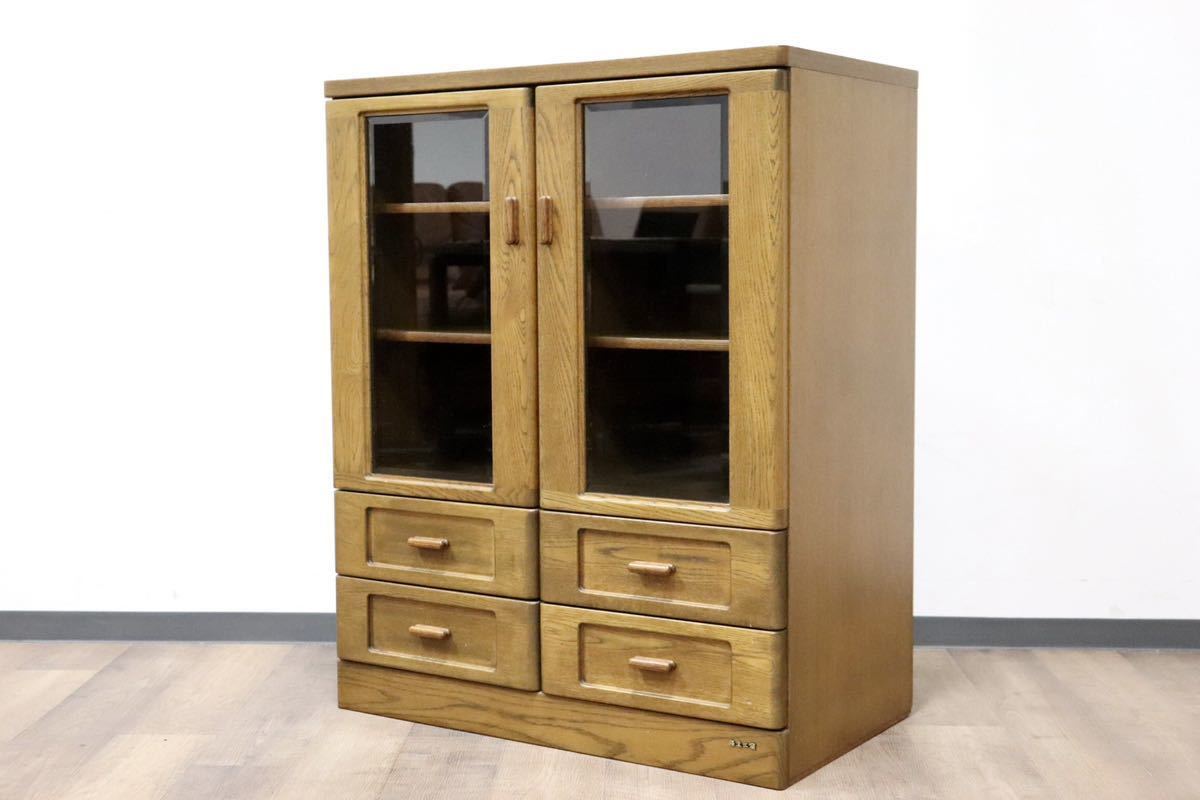 ⁄ HAMAMOTO 飾り棚 キャビネット 収納家具 楢材 GMGH150○浜本工芸 