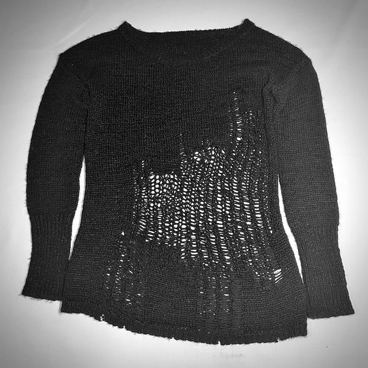 00s Japanese lable grunge knit junya watanabe goa g.o.a 