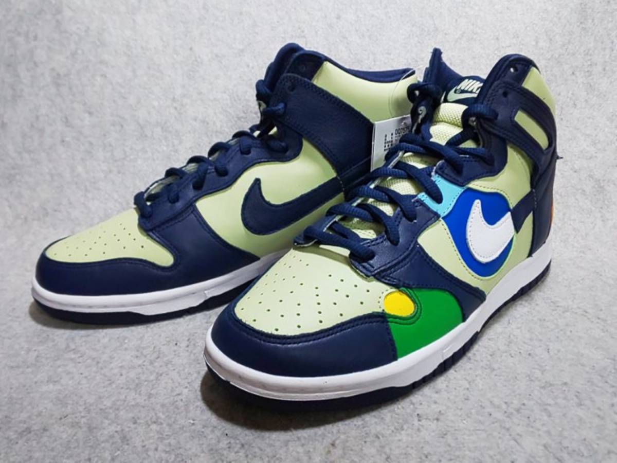 新品 ナイキ ウィメンズ ダンク ハイ LX 27.5cm アシンメトリーカラー NIKE W DUNK HIGH LX