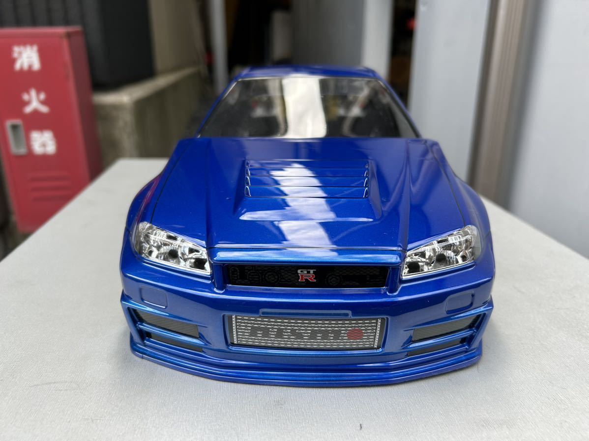 スカイライン GT-R R34 タミヤ ラジコン ボディ TAMIYA 190mm RC 塗装
