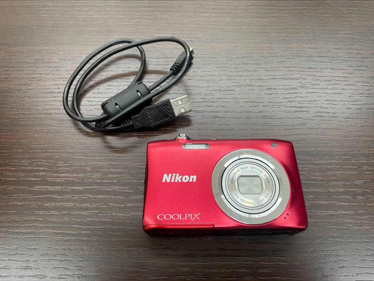 極美品】NIKON COOLPIX A100 デジタルカメラ レッド 美品 Nikon 