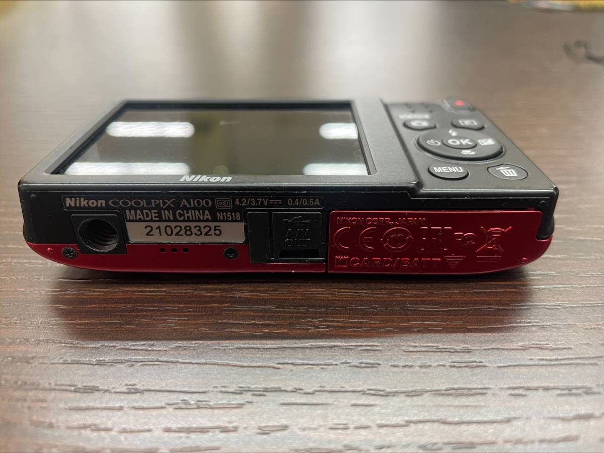 1210 Nikon COOLPIX A100 ニコン クールピクス デジタルカメラ レッド 