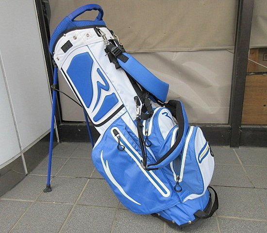 中古キャディバッグ ホワイト/ブルー カテゴリ：キャディバッグ